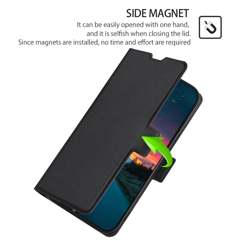  Motorola Edge 30 Neo 5G Fodral Slim Magnetisk Stängning Svart