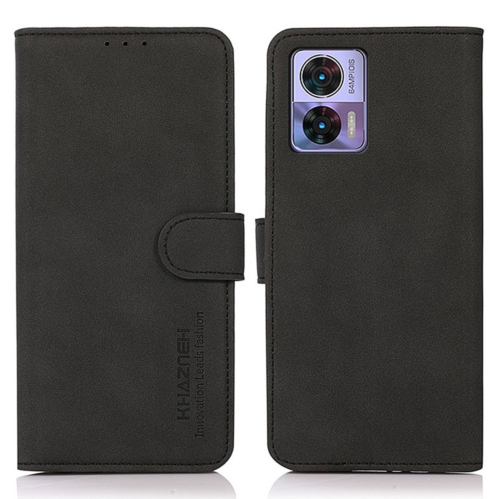 KHAZNEH KHAZNEH Motorola Edge 30 Neo 5G Fodral Retro Läder Svart