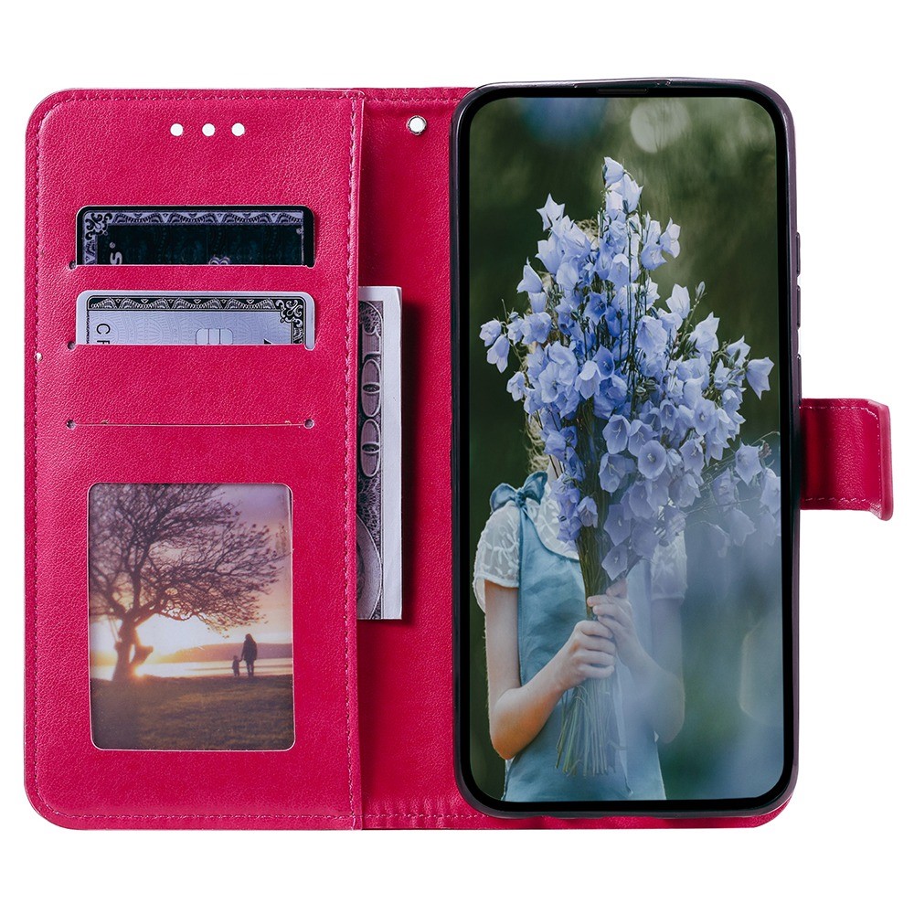  Motorola Moto E22i Fodral Mandala Läder Rosa