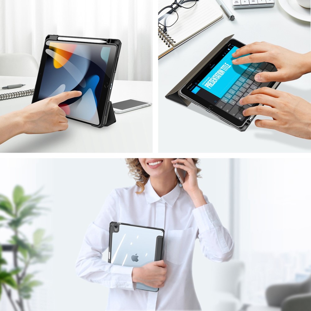 DUX DUCIS DUX DUCIS iPad 11 2025 / 10.9 2022 Fodral TOBY Tri-Fold Svart