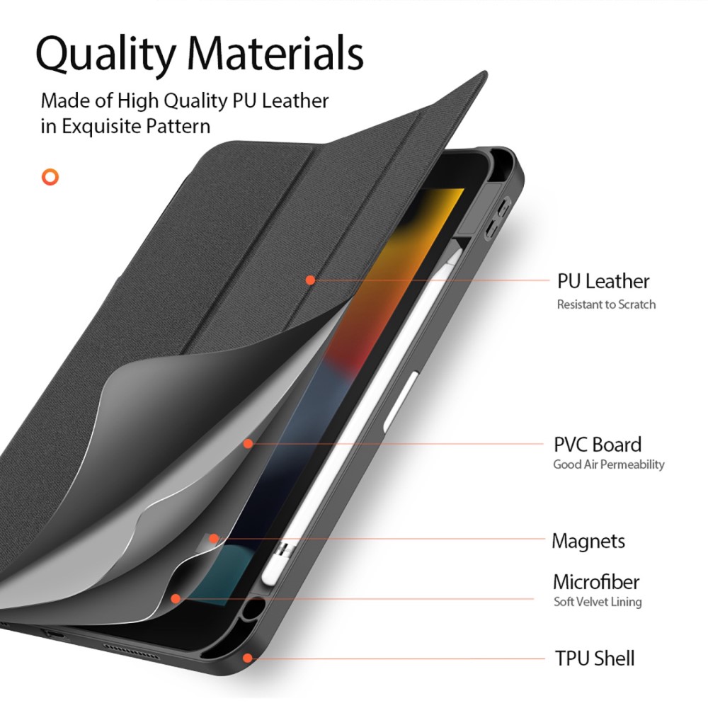 DUX DUCIS DUX DUCIS iPad 11 2025 / 10.9 2022 Fodral DOMO Tri-Fold
