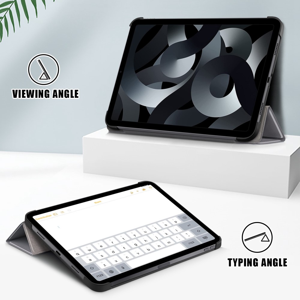  iPad 11 2025 / 10.9 2022 Fodral Tri-Fold Grå