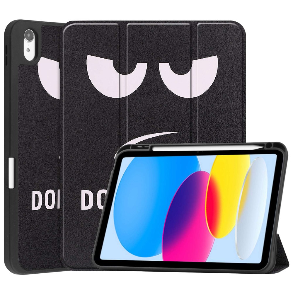  iPad 11 2025 / 10.9 2022 Fodral Tri-Fold Pennhållare Dont Touch