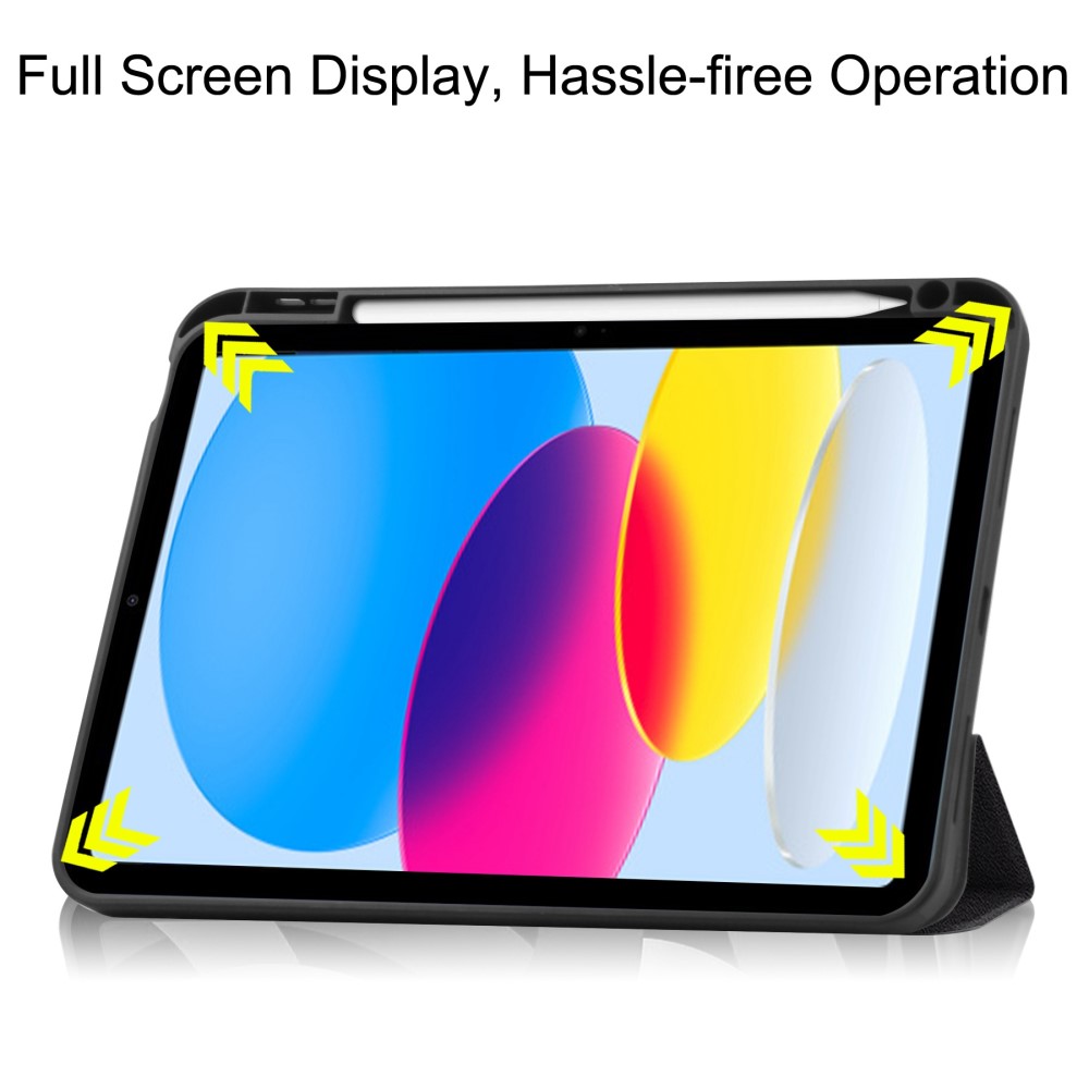  iPad 11 2025 / 10.9 2022 Fodral Tri-Fold Pennhållare Dont Touch