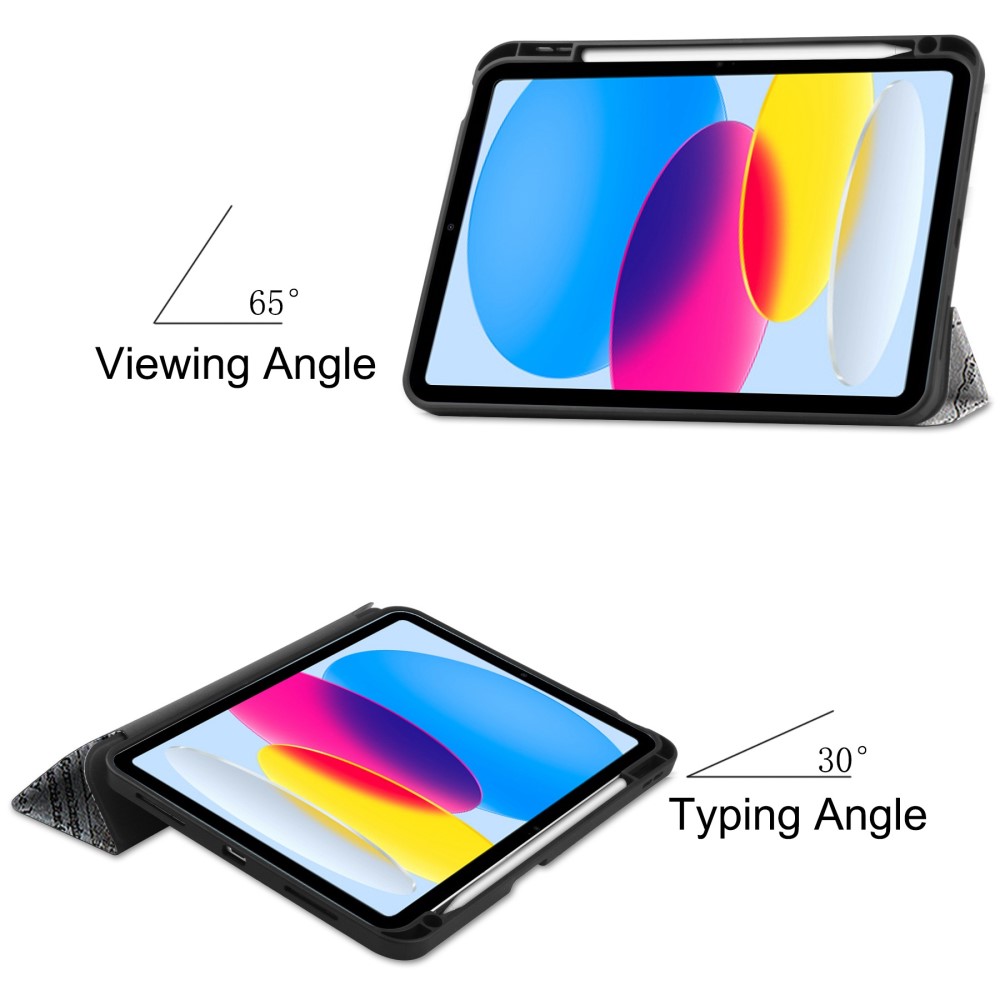  iPad 11 2025 / 10.9 2022 Fodral Tri-Fold Pennhållare Eiffeltornet