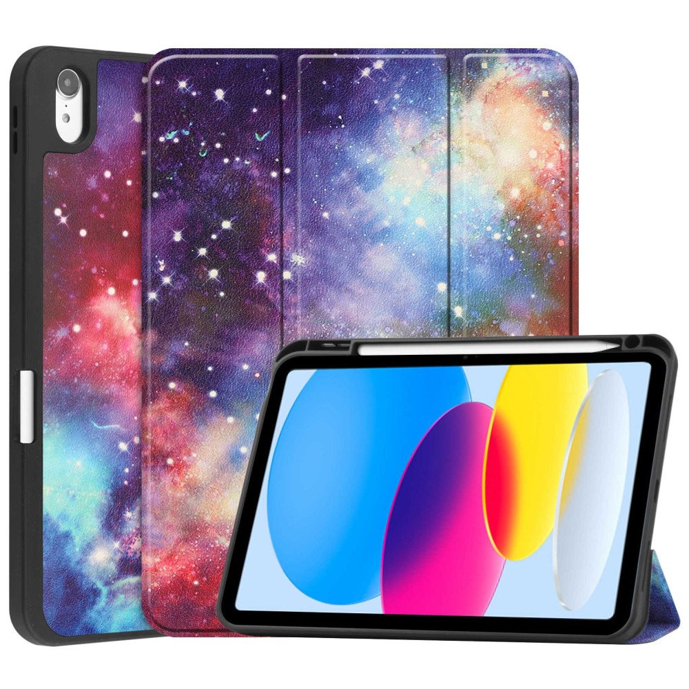  iPad 11 2025 / 10.9 2022 Fodral Tri-Fold Pennhållare