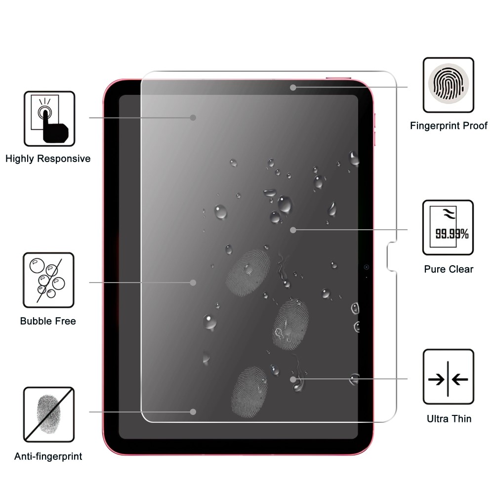  iPad 11 2025 / 10.9 2022 Skärmskydd Härdat Glas