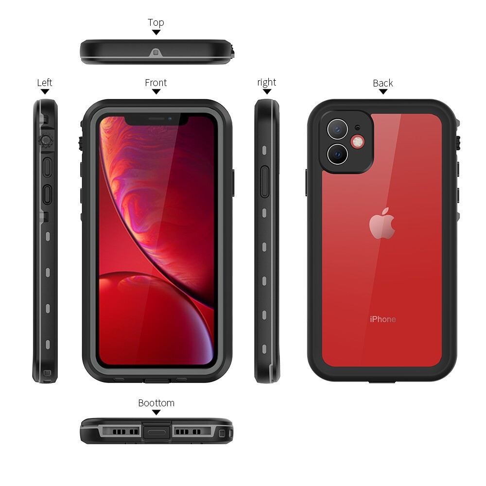 REDPEPPER REDPEPPER iPhone 11 Skal 360 Vattentätt IP68 Svart
