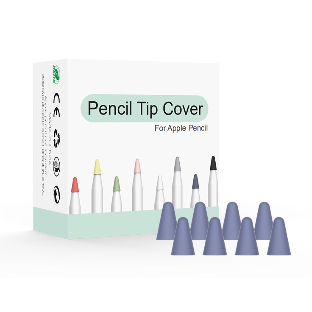  8-PACK Apple Pencil 1/2/Pro Spetsskydd / Tip Cover Lila