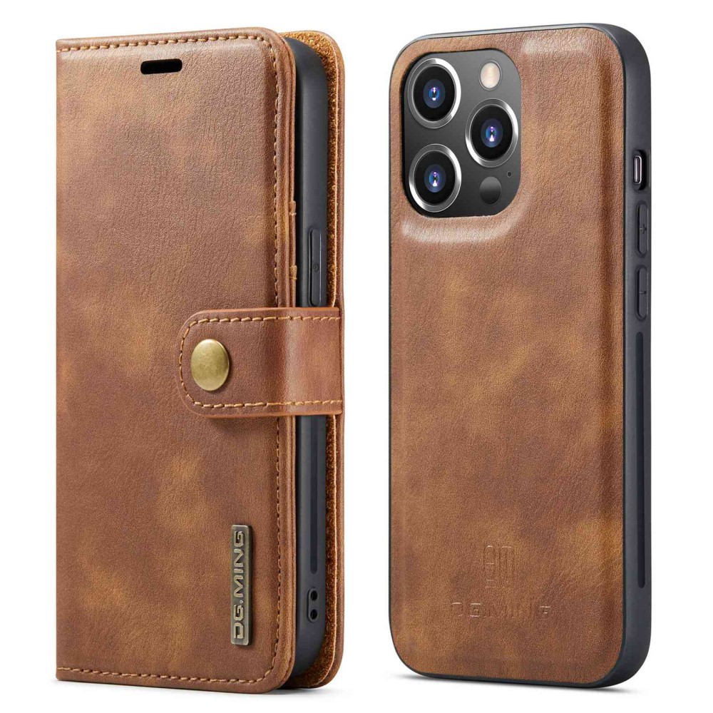 DG.MING DG.MING iPhone 14 Pro Max 2in1 Magnet Fodral / Skal Brun