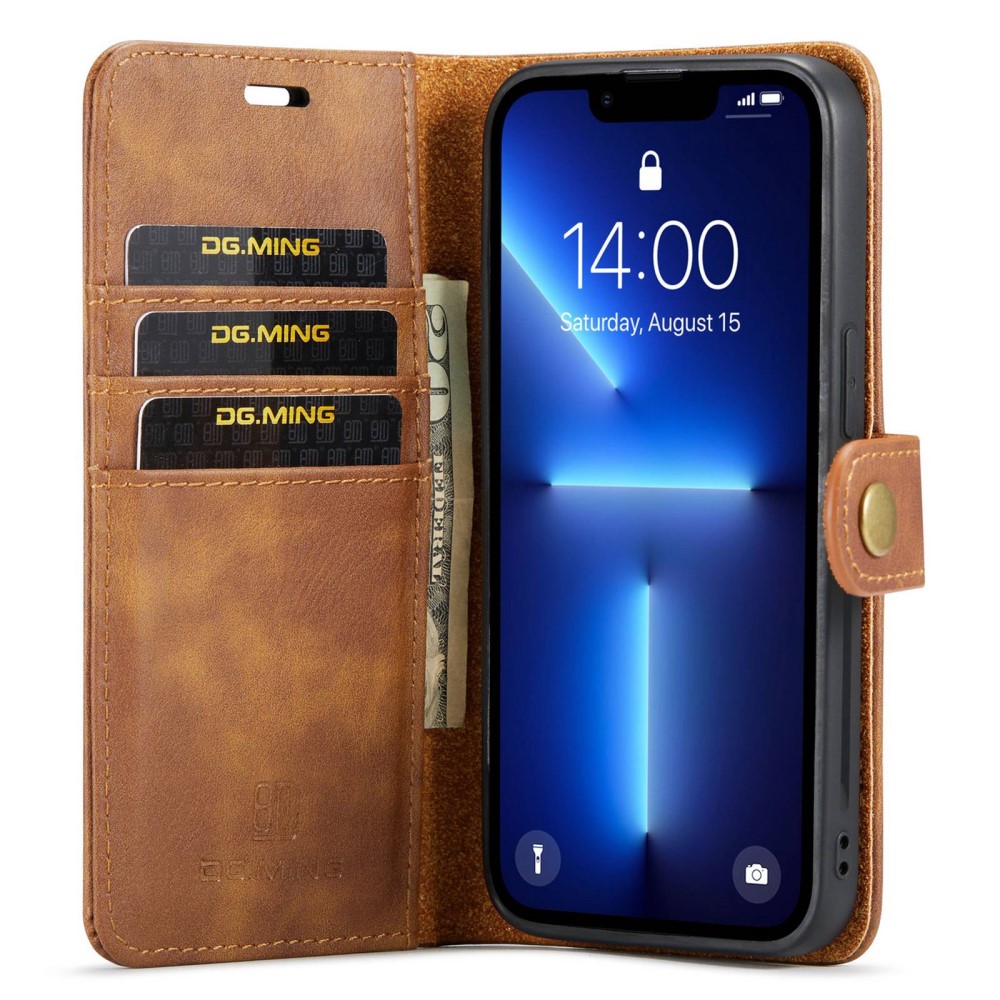 DG.MING DG.MING iPhone 14 Pro Max 2in1 Magnet Fodral / Skal Brun