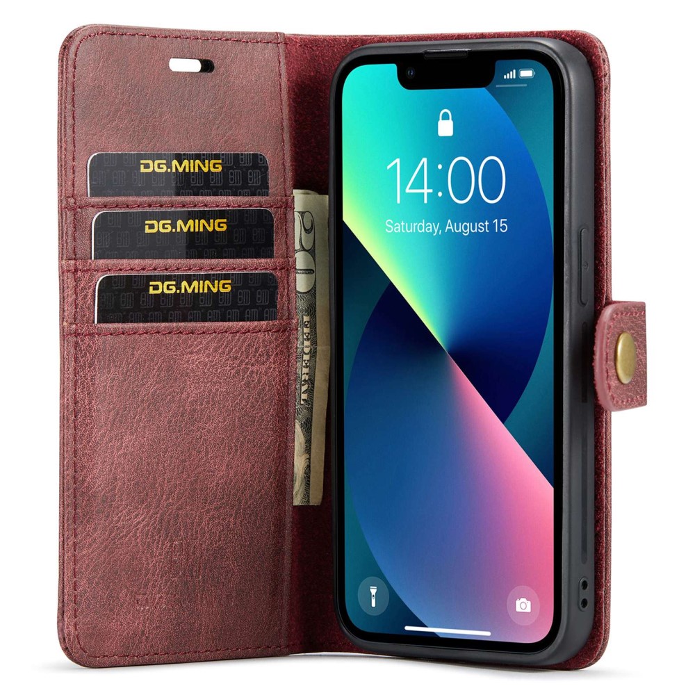 DG.MING DG.MING iPhone 14 Plus 2in1 Magnet Fodral / Skal Röd