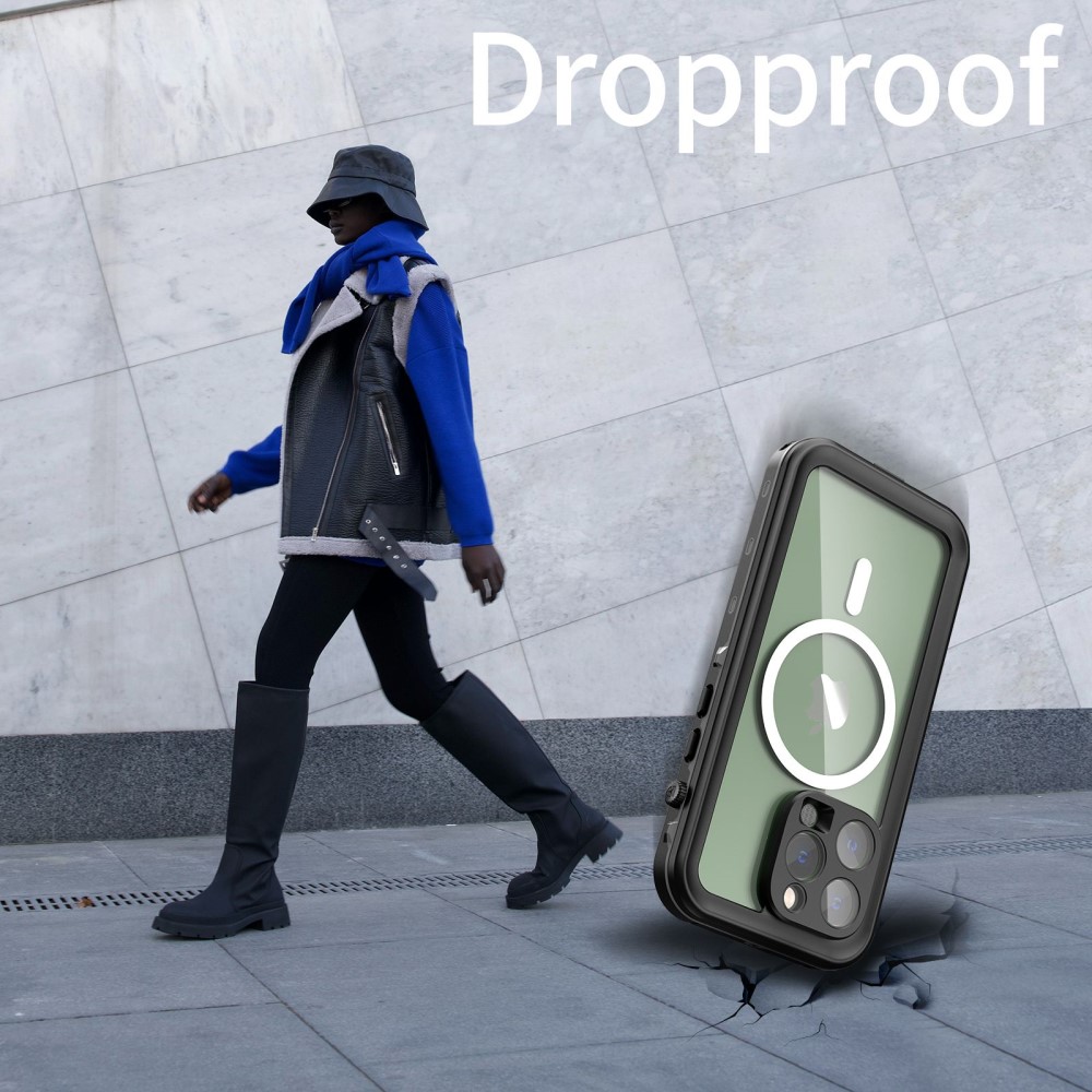 REDPEPPER REDPEPPER iPhone 14 Pro Skal MagSafe 360 Vattentätt IP68 Svart