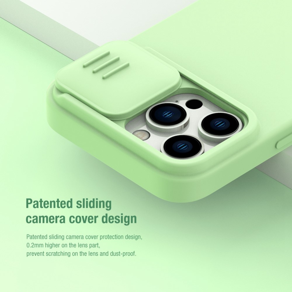 NILLKIN NILLKIN iPhone 14 Pro Max Skal CamShield Silky Liquid Grön