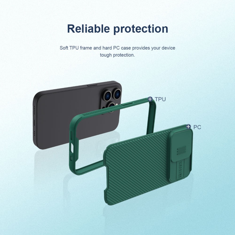 NILLKIN NILLKIN iPhone 14 Pro Max Skal CamShield Pro Grön