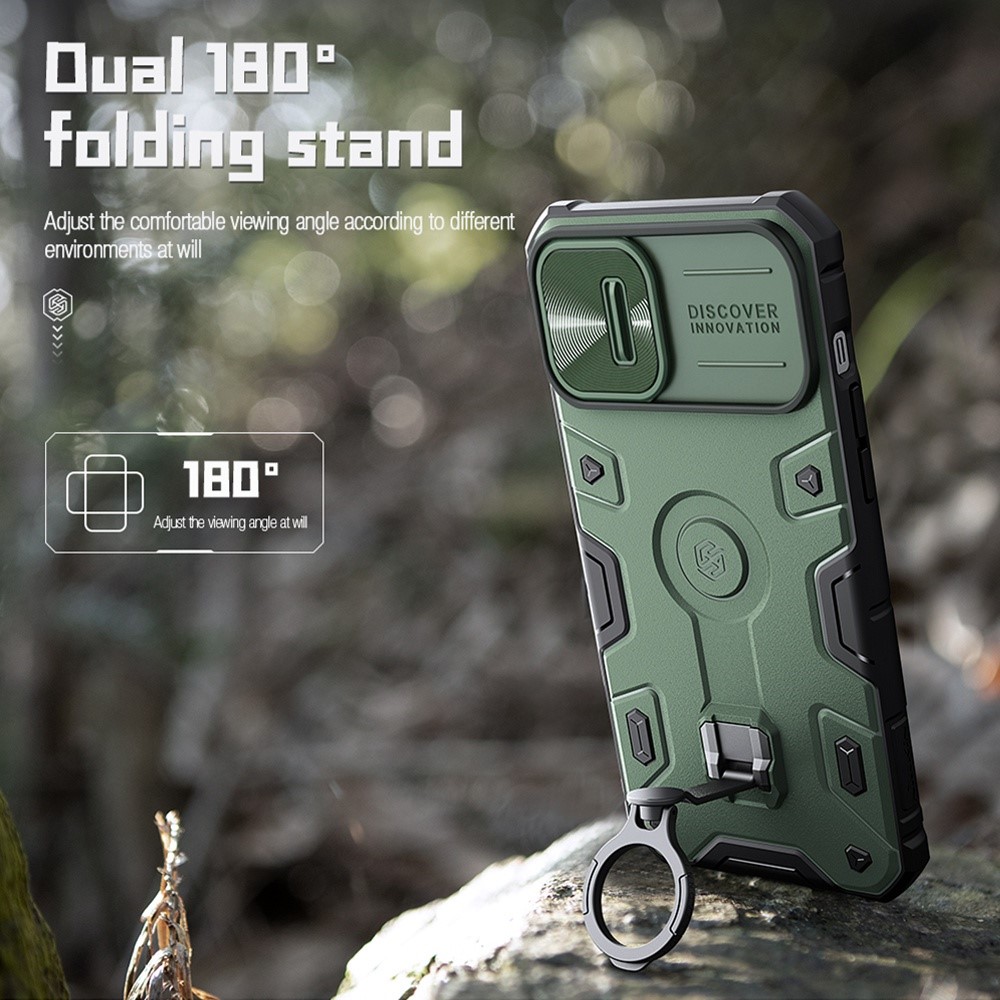 NILLKIN NILLKIN iPhone 14 Skal CamShield Armor Pro Blå