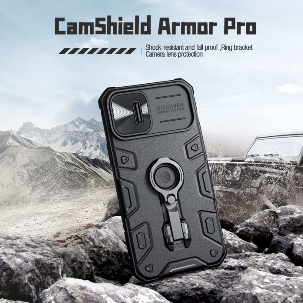 NILLKIN NILLKIN iPhone 14 Plus Skal CamShield Armor Pro Svart
