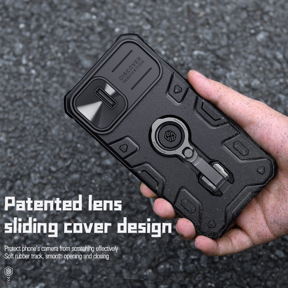 NILLKIN NILLKIN iPhone 14 Plus Skal CamShield Armor Pro Svart