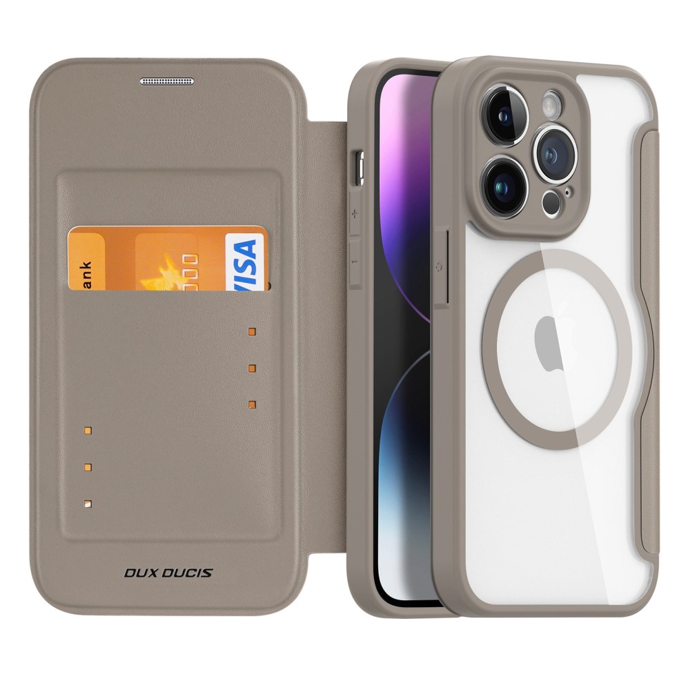 DUX DUCIS DUX DUCIS iPhone 14 Pro Fodral MagSafe Skin X Pro Khaki