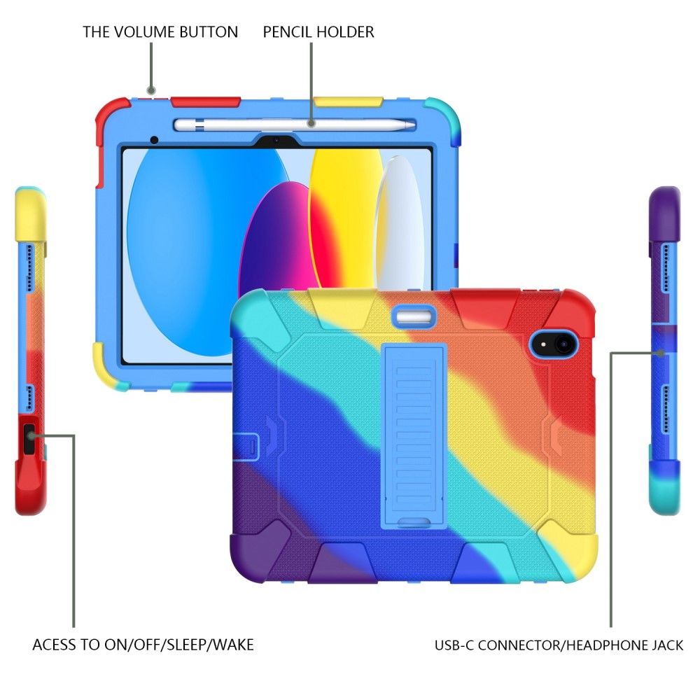  iPad 11 2025 /1 0.9 2022 Skal Hybrid Shockproof Kickstand