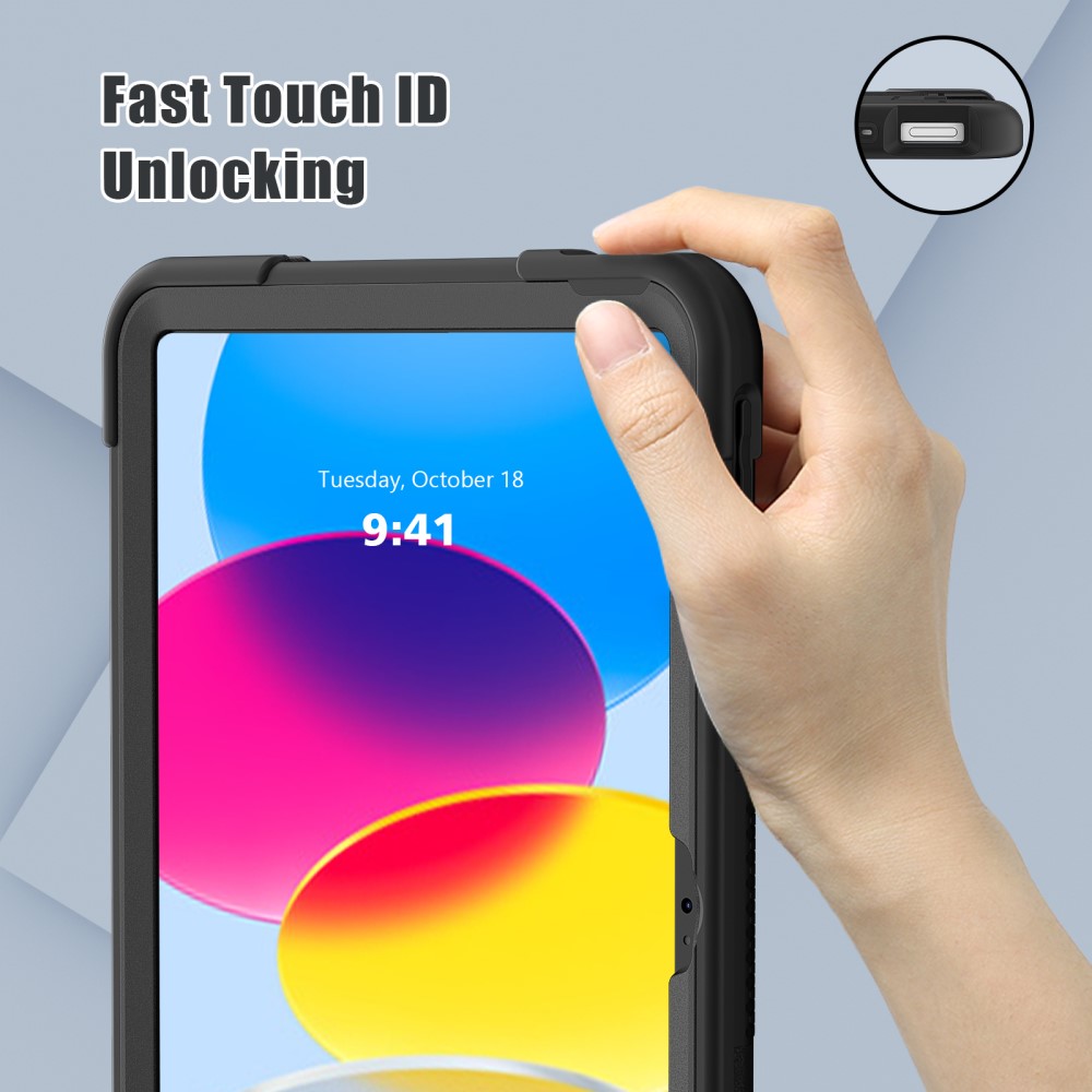  iPad 11 2025 / 10.9 2022 Shockproof Hybrid Skal Med Kickstand