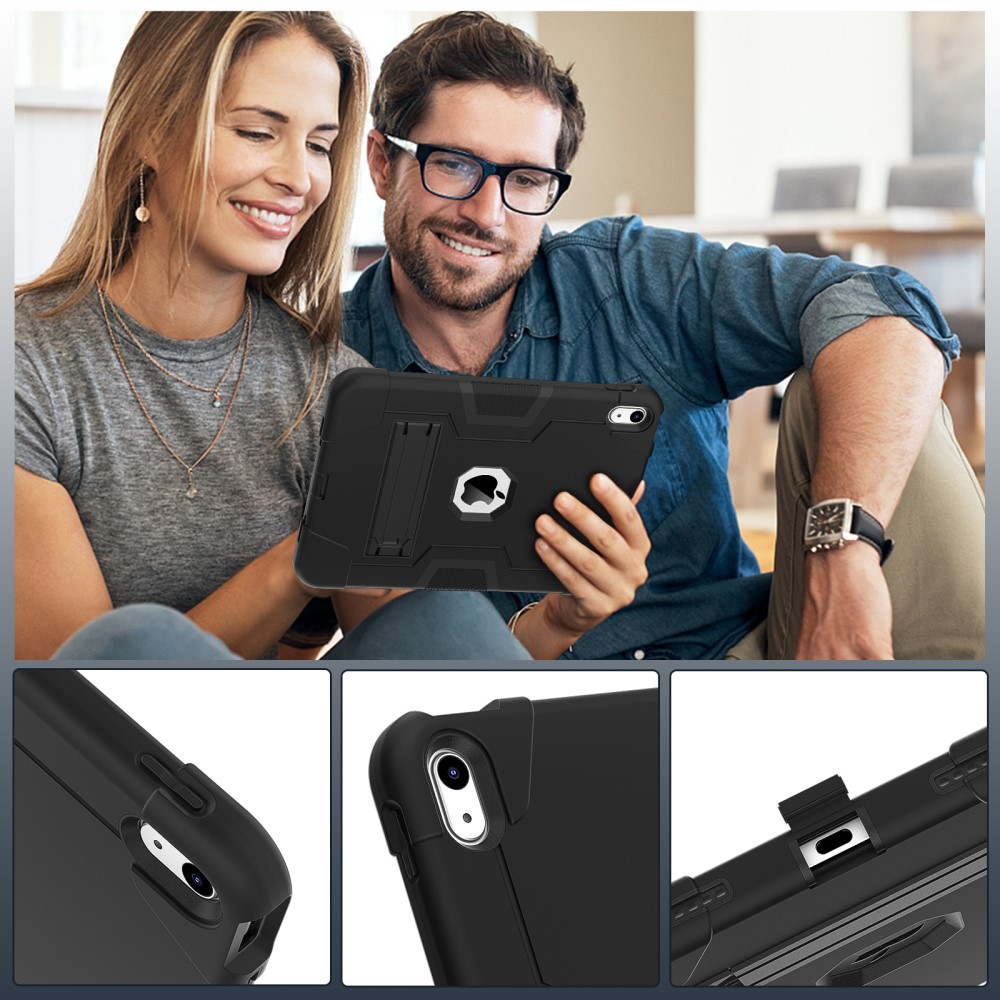 iPad 11 2025 / 10.9 2022 Shockproof Hybrid Skal Med Kickstand