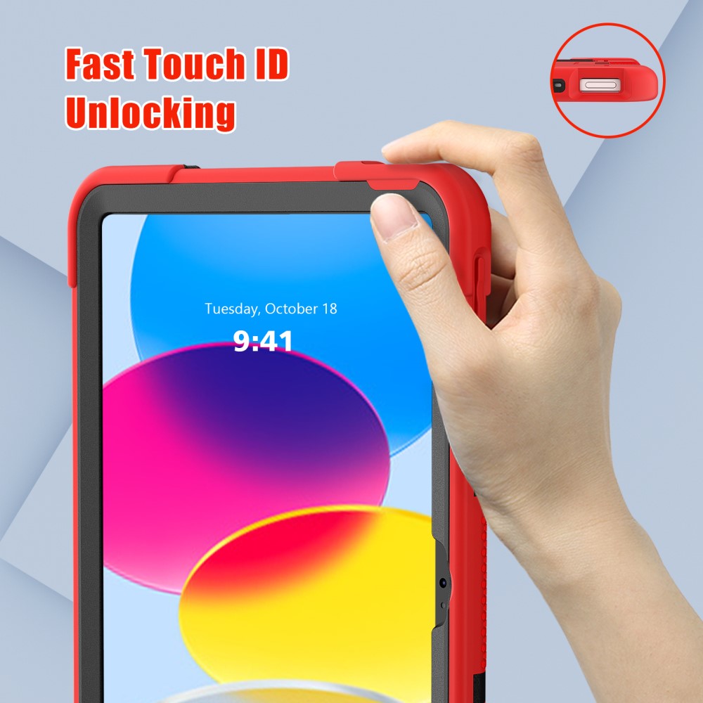  iPad 11 2025 / 10.9 2022 Shockproof Hybrid Skal Med Kickstand