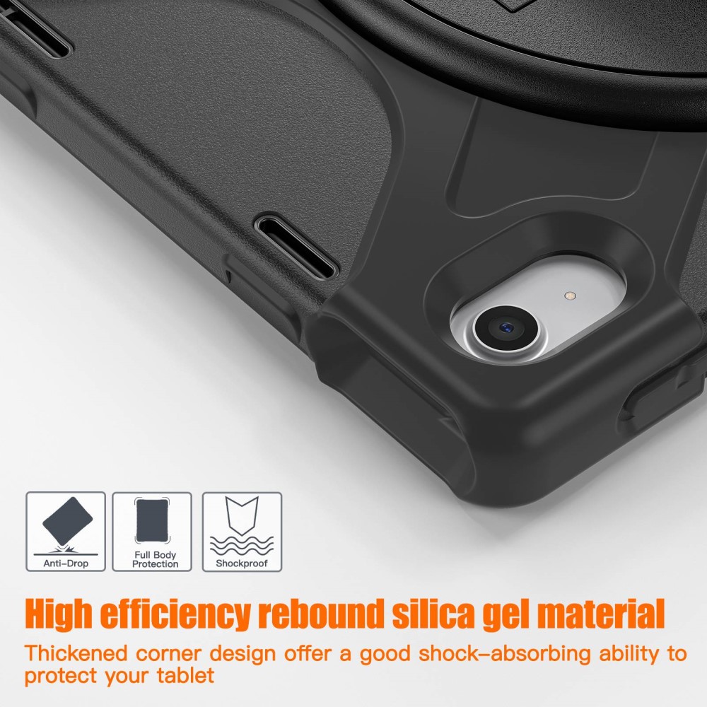  iPad 11 2025 / 10.9 2022 Skal X-Shape Hybrid Kickstand Svart