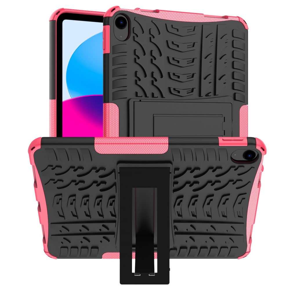  iPad 11 2025 / 10.9 2022 Skal Rugged Kickstand Armor Rosa