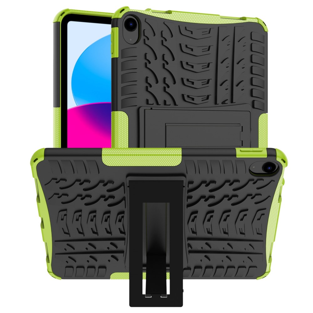  iPad 11 2025 / 10.9 2022 Skal Rugged Kickstand Armor Grön