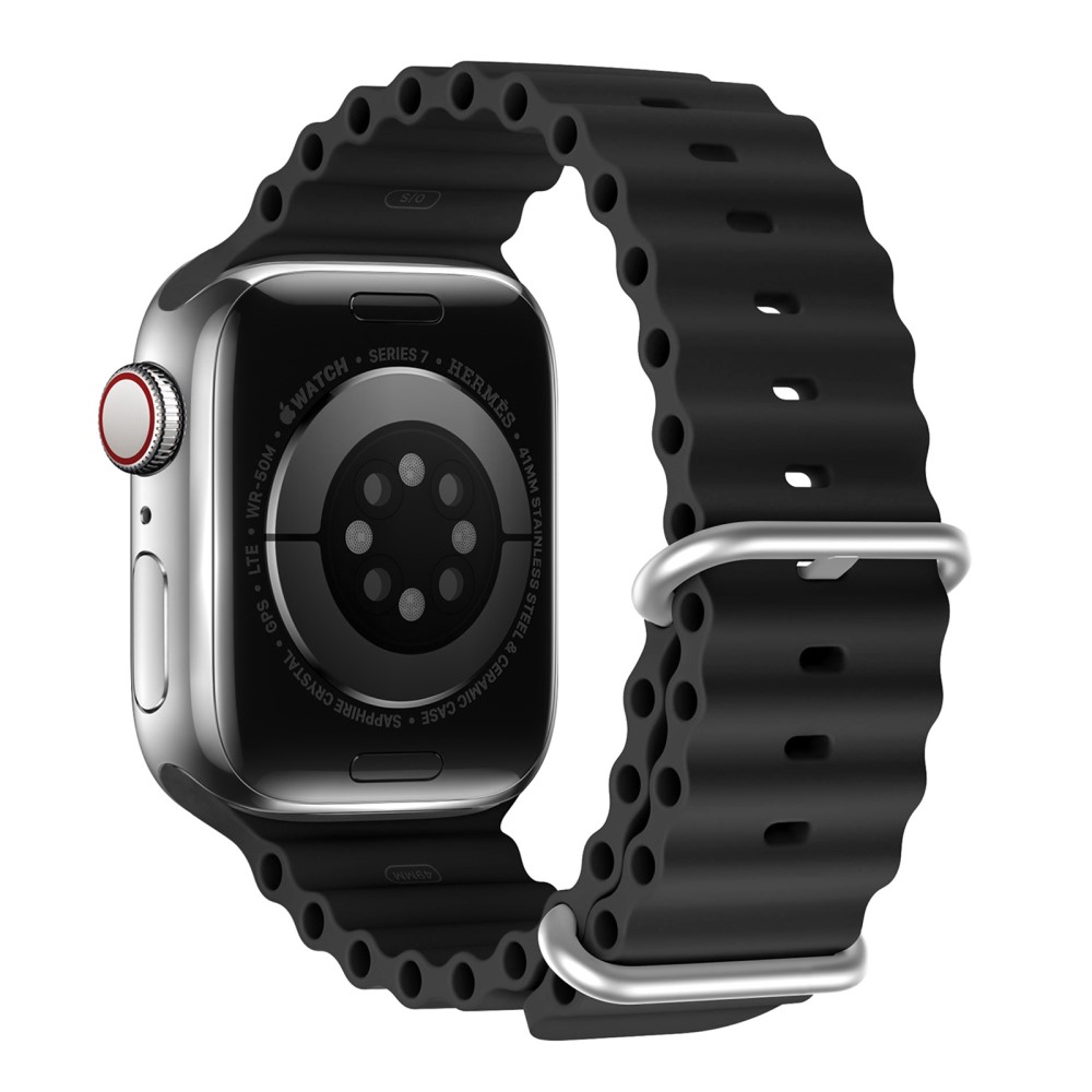 DUX DUCIS DUX DUCIS Apple Watch 42/44/45/46/49 mm Armband Wave Design Svart