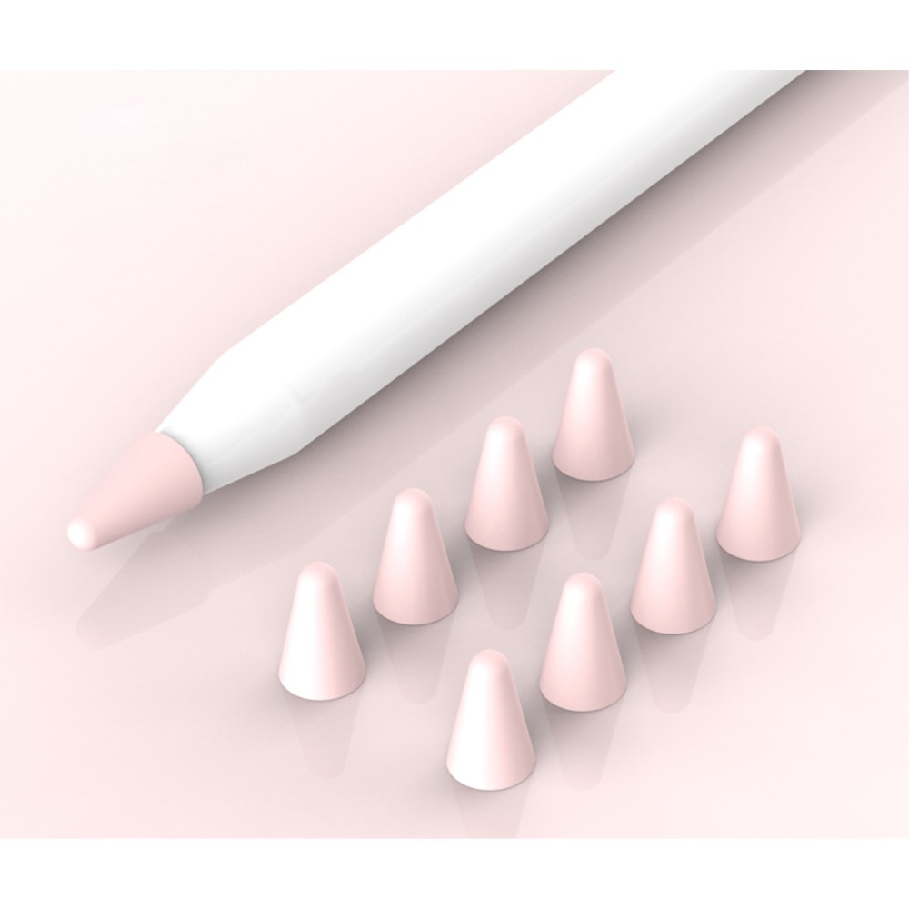  8-PACK Apple Pencil 1/2/Pro Spetsskydd / Tip Cover Rosa