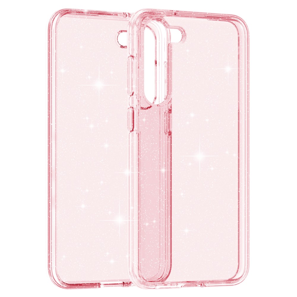  Samsung Galaxy S23 Skal Glitter Hybrid Rosa