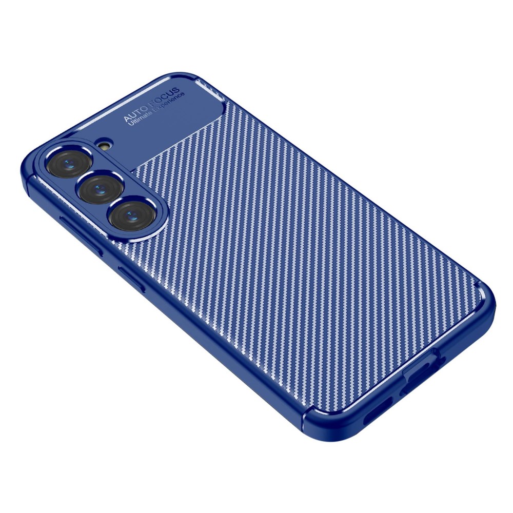 Samsung Galaxy S23 Skal Kolfiber Textur Blå