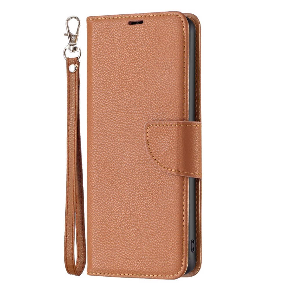  Samsung Galaxy S23 Fodral Litchi Shark Brun