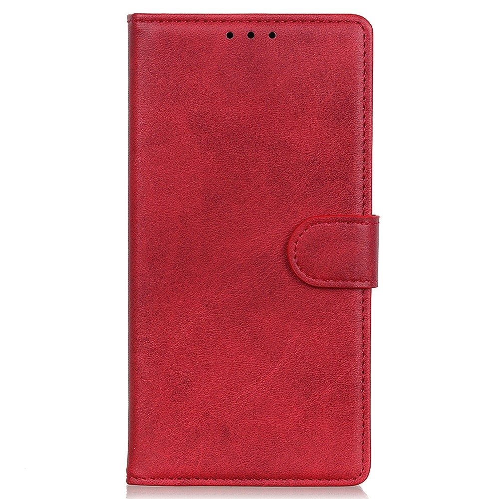  Samsung Galaxy S23 Fodral Solid Läder Röd