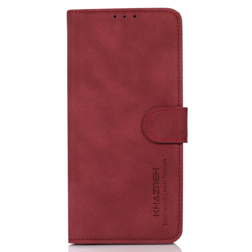 KHAZNEH KHAZNEH Samsung Galaxy S23 Fodral Retro Läder Röd