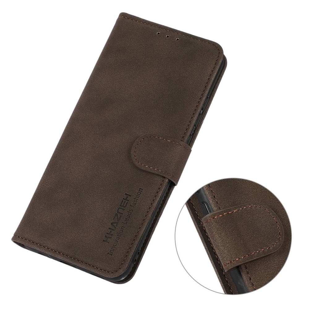 KHAZNEH KHAZNEH Samsung Galaxy S23 Fodral Retro Läder Brun