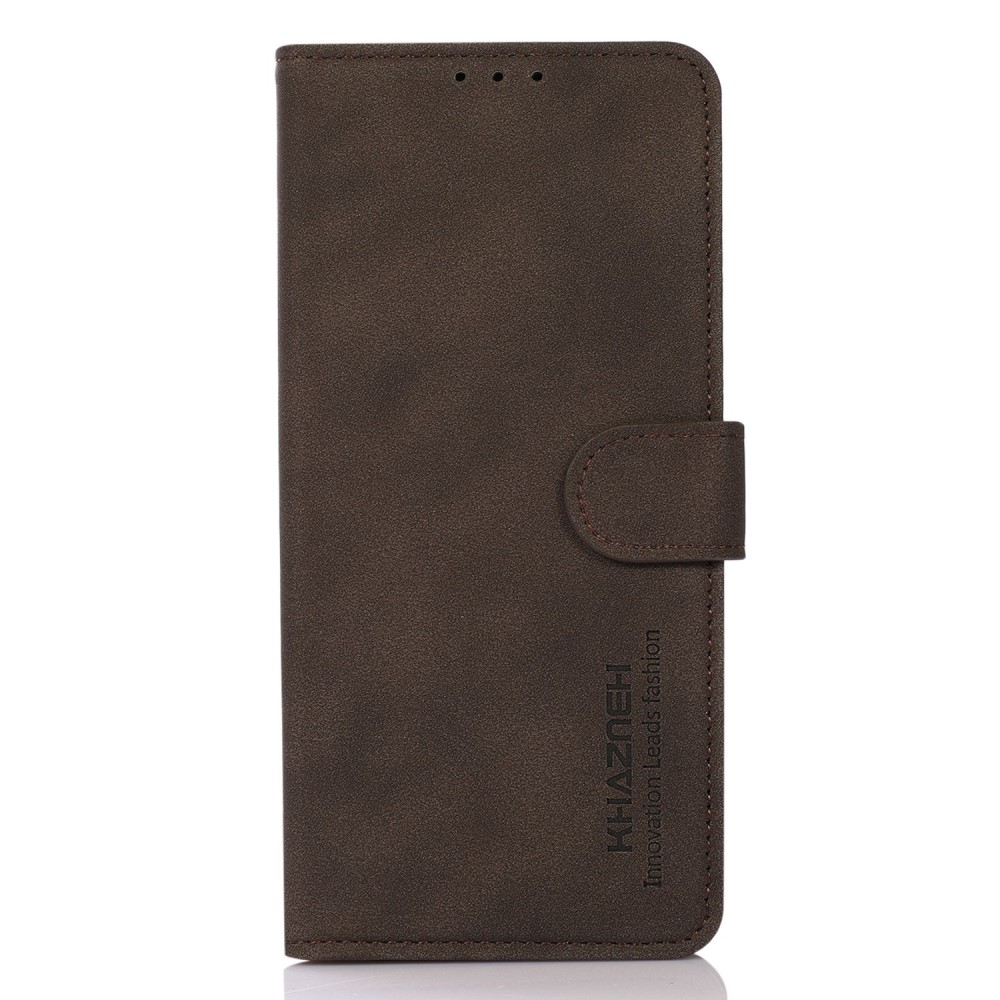 KHAZNEH KHAZNEH Samsung Galaxy S23 Fodral Retro Läder Brun