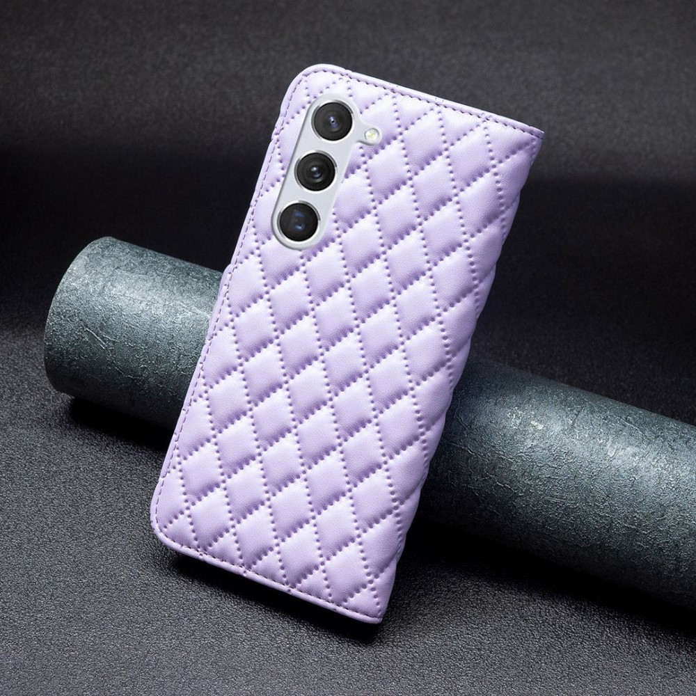  Samsung Galaxy S23 Fodral Diamond Textur Lila