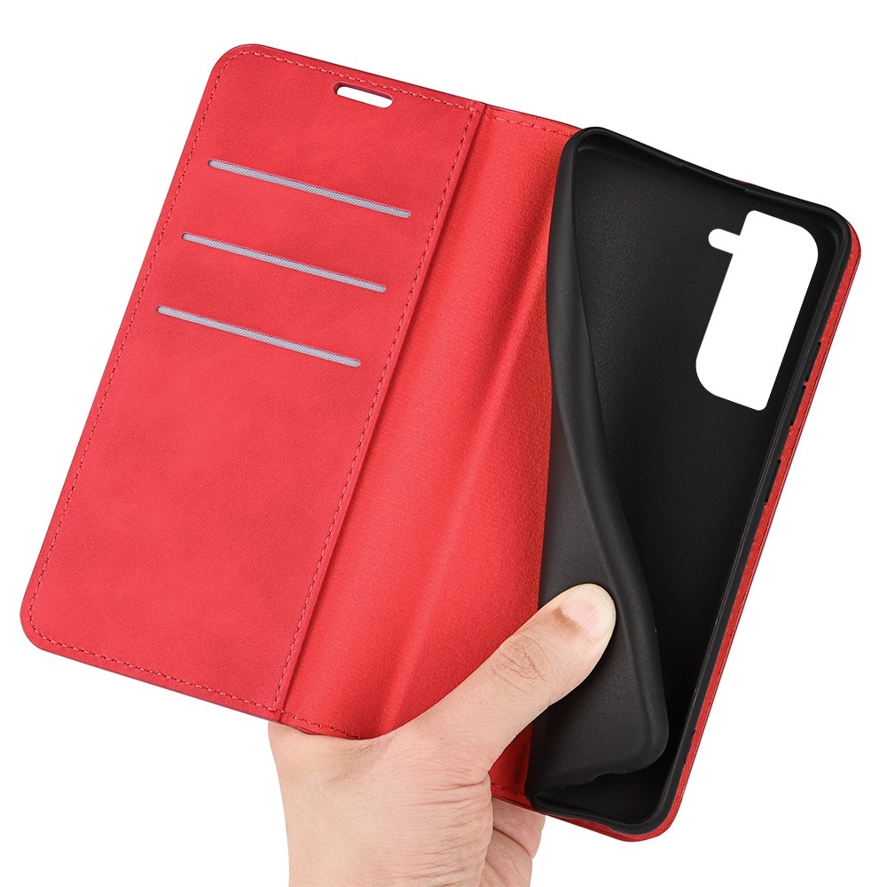 Samsung Galaxy S23 Flip Fodral Skin Touch Röd