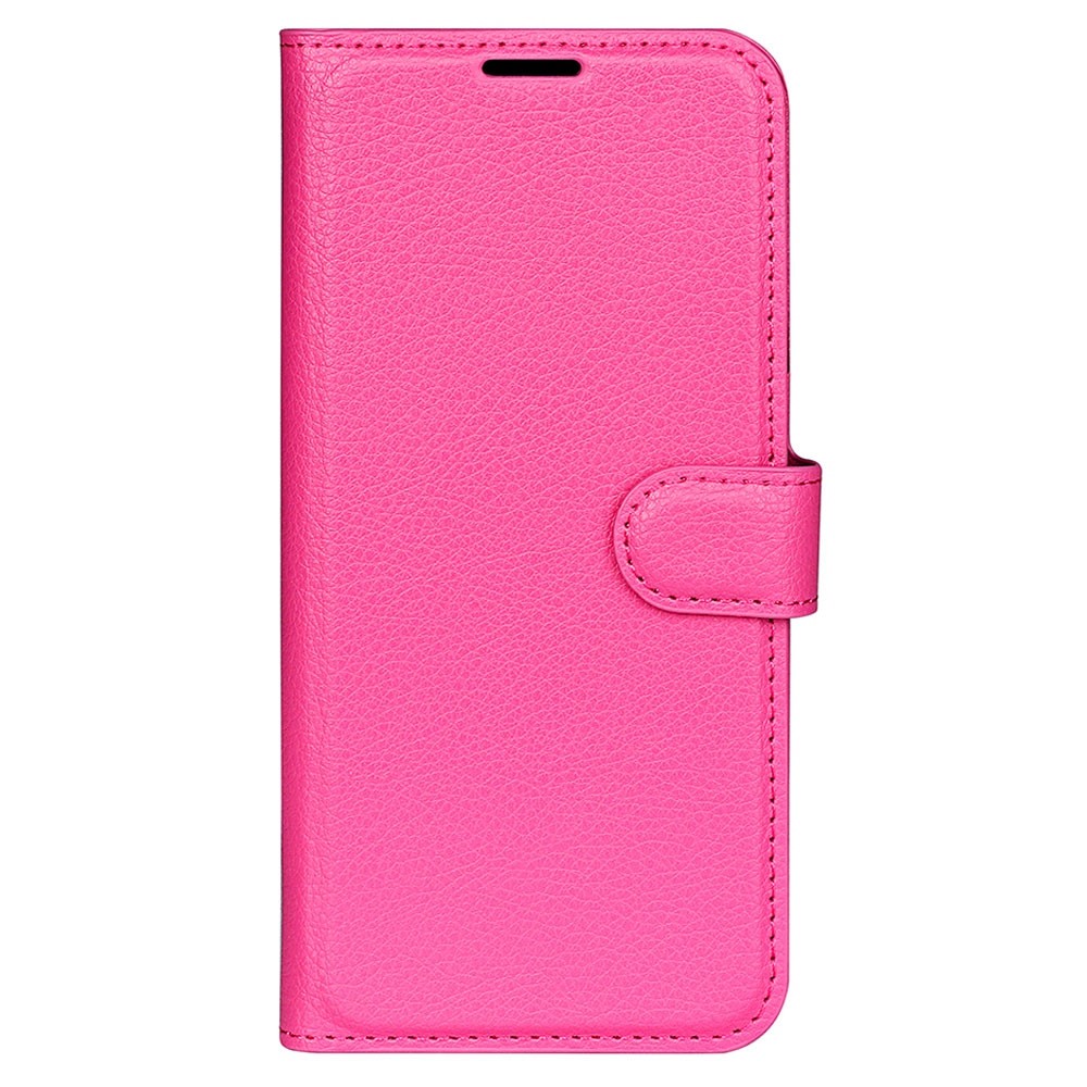  Samsung Galaxy S23 Fodral Litchi Läder Rosa