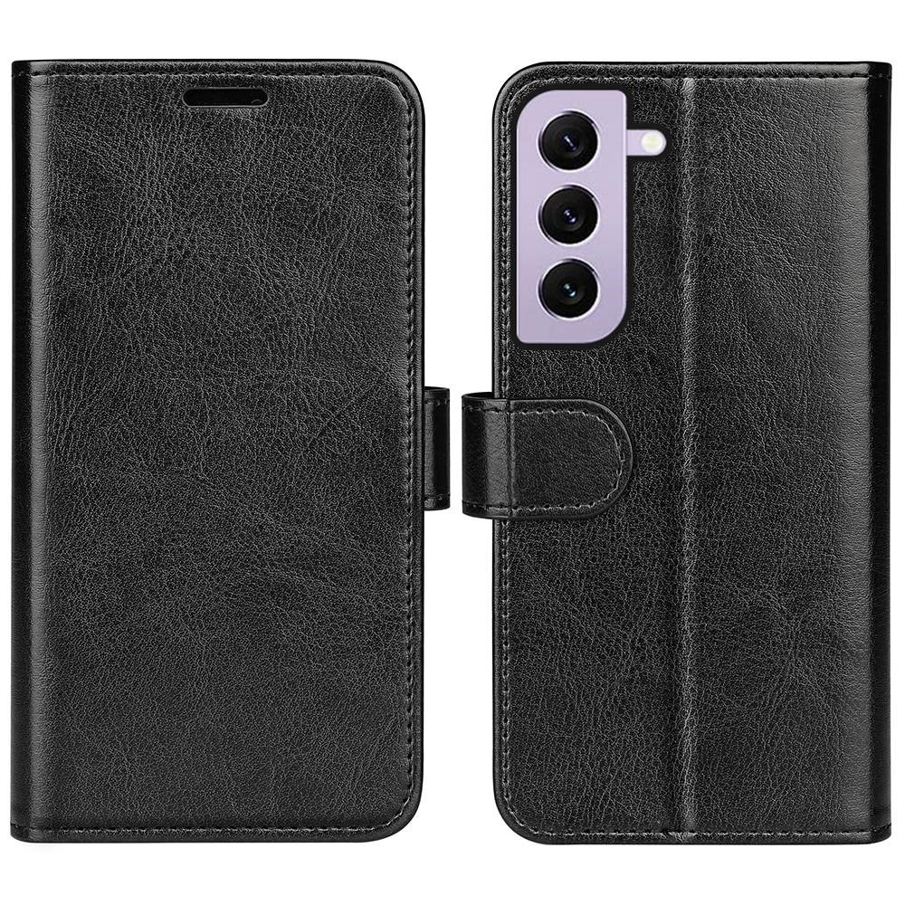  Samsung Galaxy S23 Fodral Crazy Horse Läder Svart