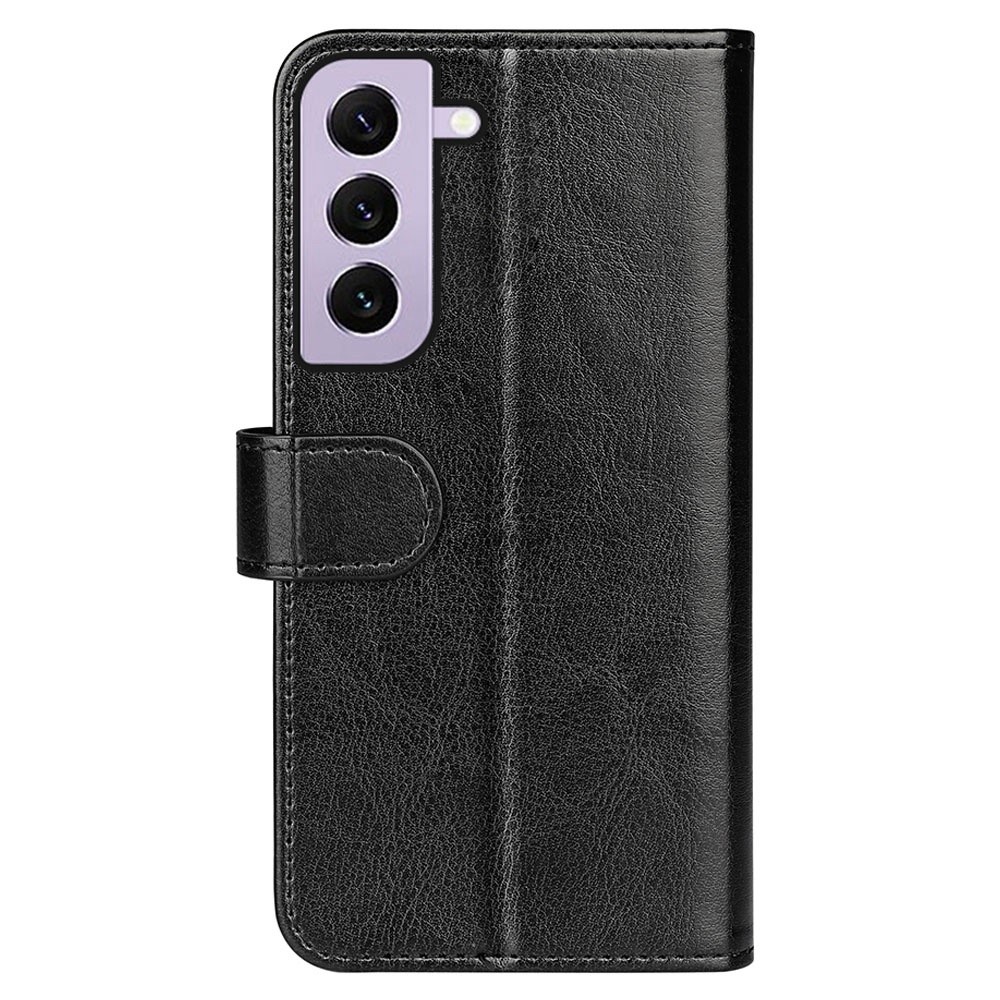  Samsung Galaxy S23 Fodral Crazy Horse Läder Svart