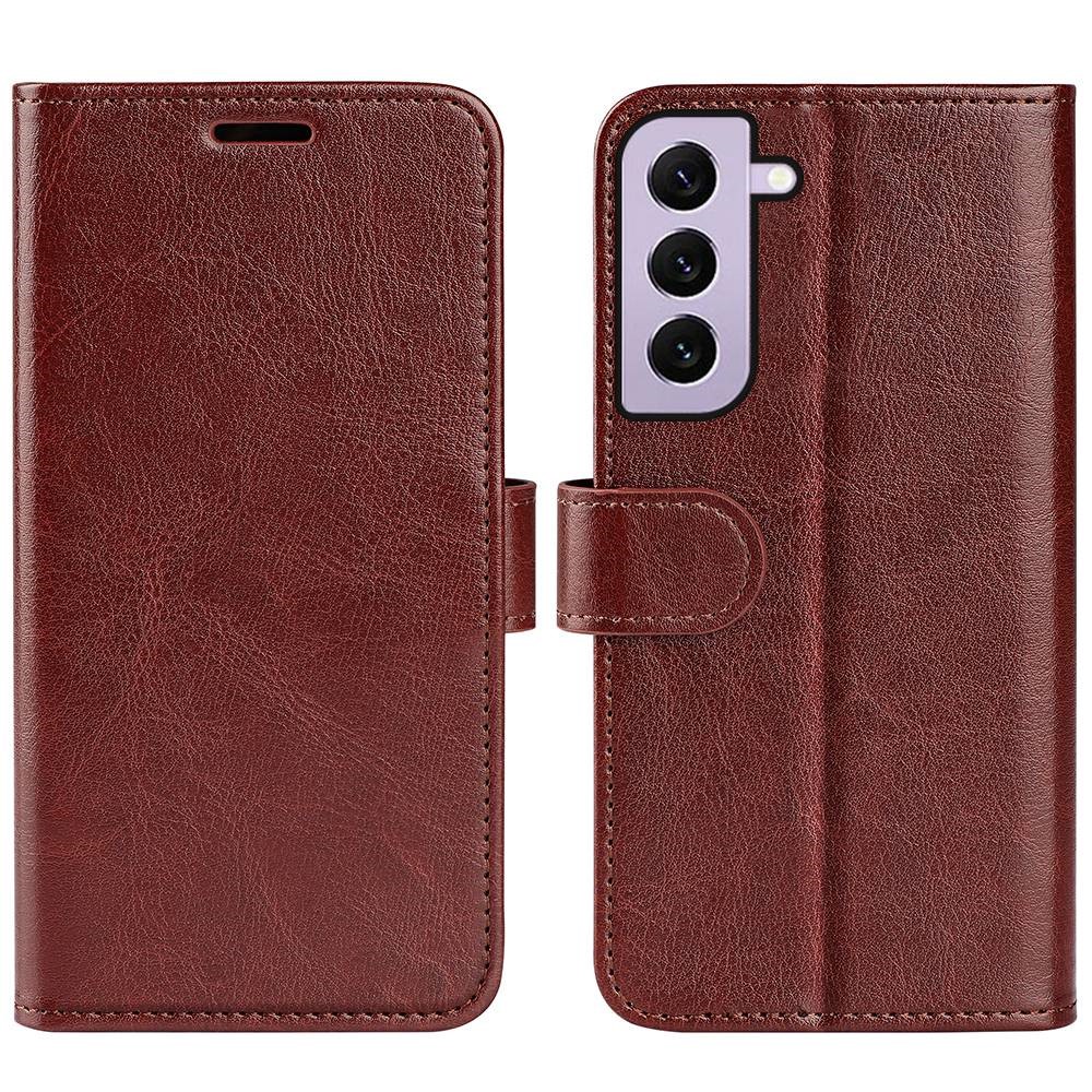  Samsung Galaxy S23 Fodral Crazy Horse Läder Brun