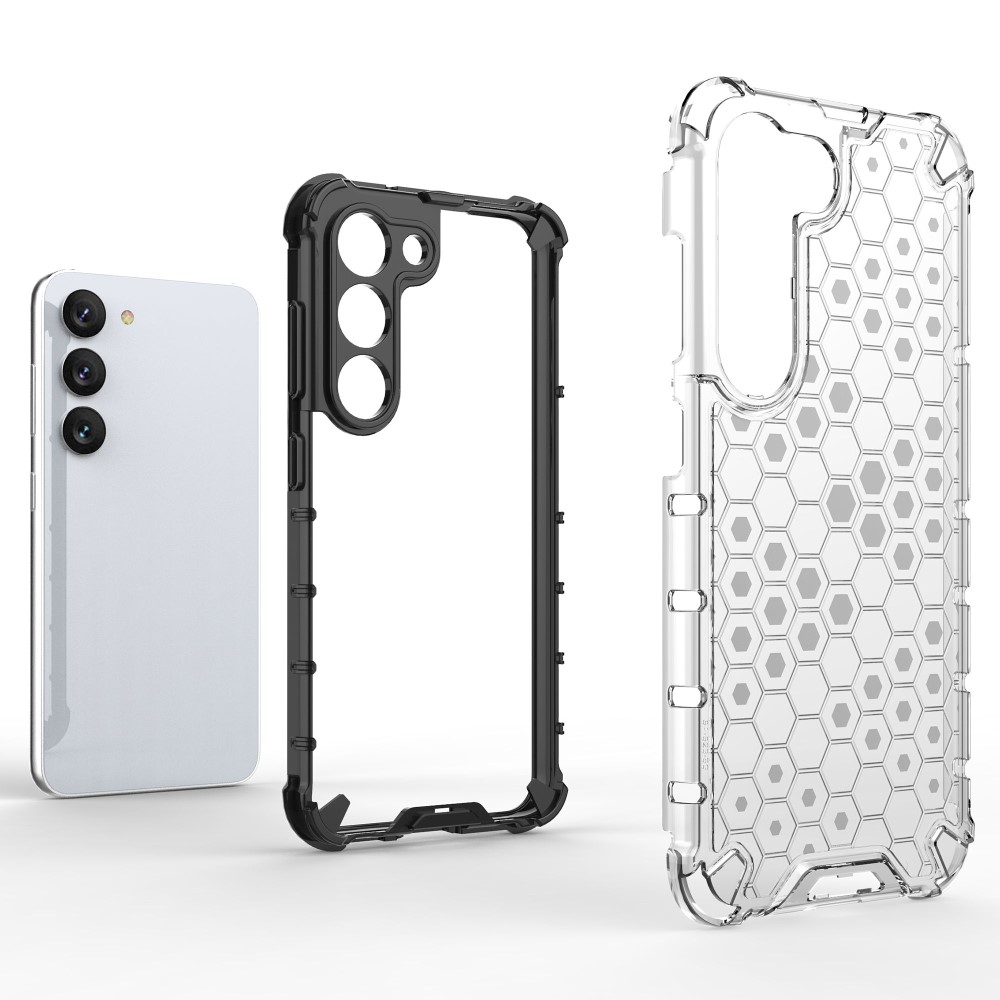  Samsung Galaxy S23 Skal Shockproof Honeycomb Textur Blå