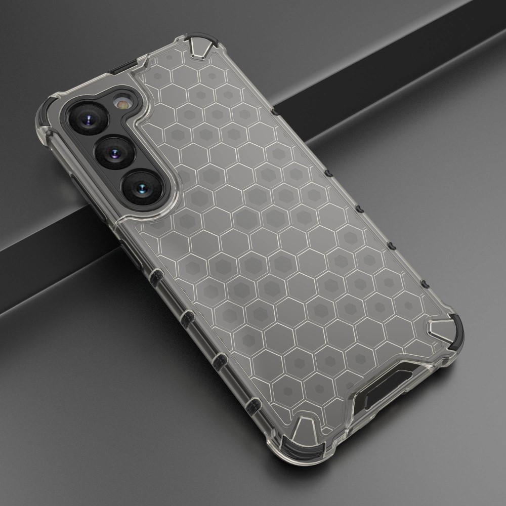  Samsung Galaxy S23 Skal Shockproof Honeycomb Textur Svart
