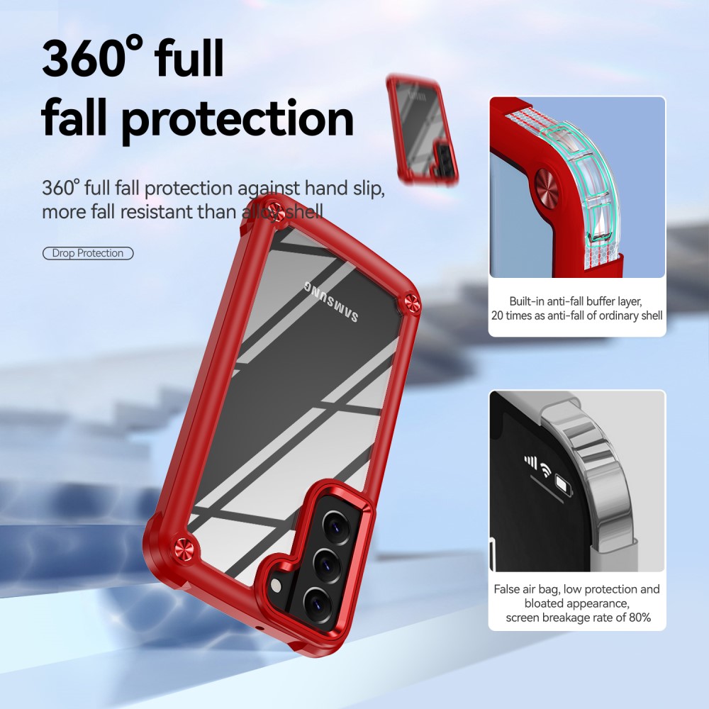  Samsung Galaxy S23 Skal Xtreme Shockproof Hybrid Röd