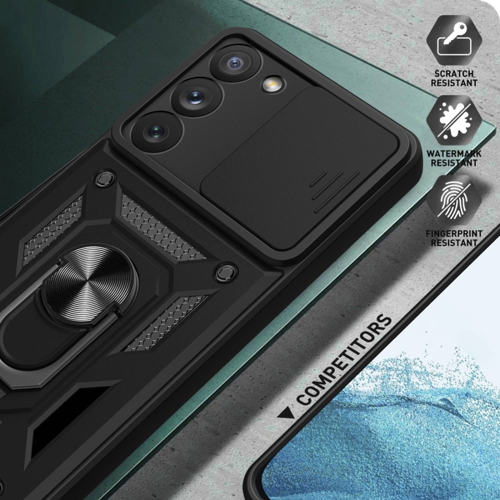  Samsung Galaxy S23 Skal CamShield Ring Hybrid Svart