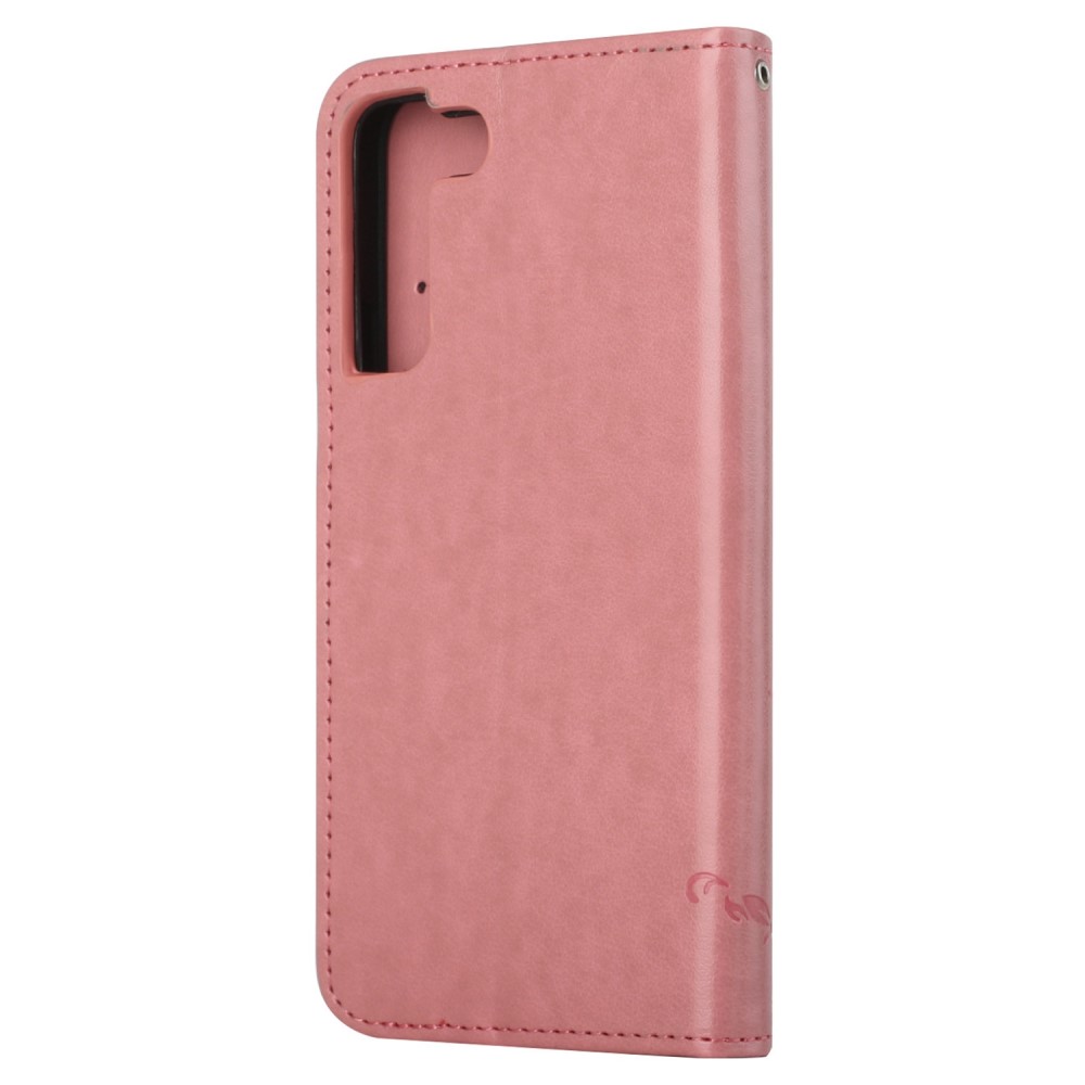  Samsung Galaxy S23 Fodral Med Tryck Rosa